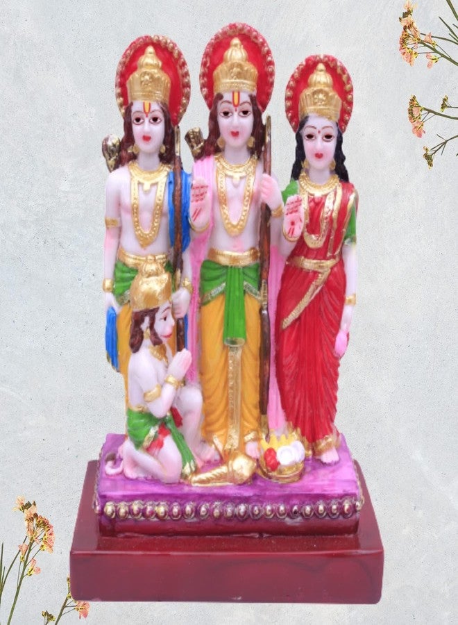 HC VILLA Lord Ram Darbar Idol Marble Finish | Ram Sita Laxman Hanuman Murti for Home Temple, Pooja Mandir & | Spiritual Decorative Statue Showpiece & Religious Gift for Positive Energy - Image 2
